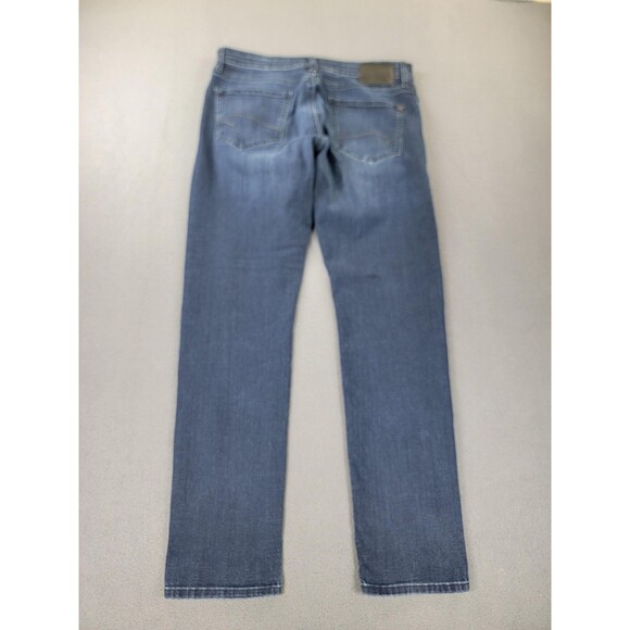 Mavi Jake Slim Leg Jeans Mens 33x32 Blue Stretch Denim Medium Wash Tapered - Picture 14 of 15
